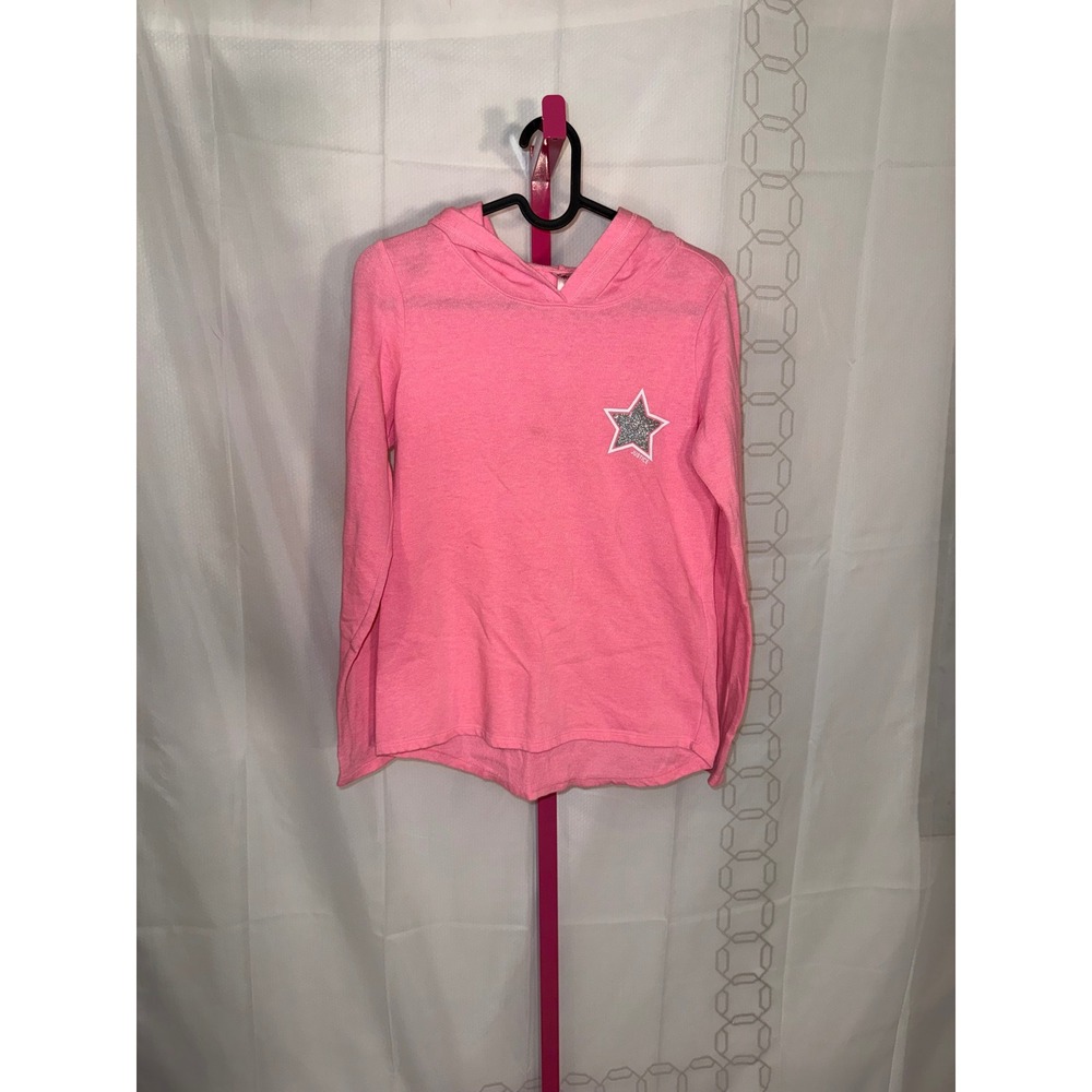 Justice‎ Pink Glitter Star Dance Hoodie Girls Size 10
